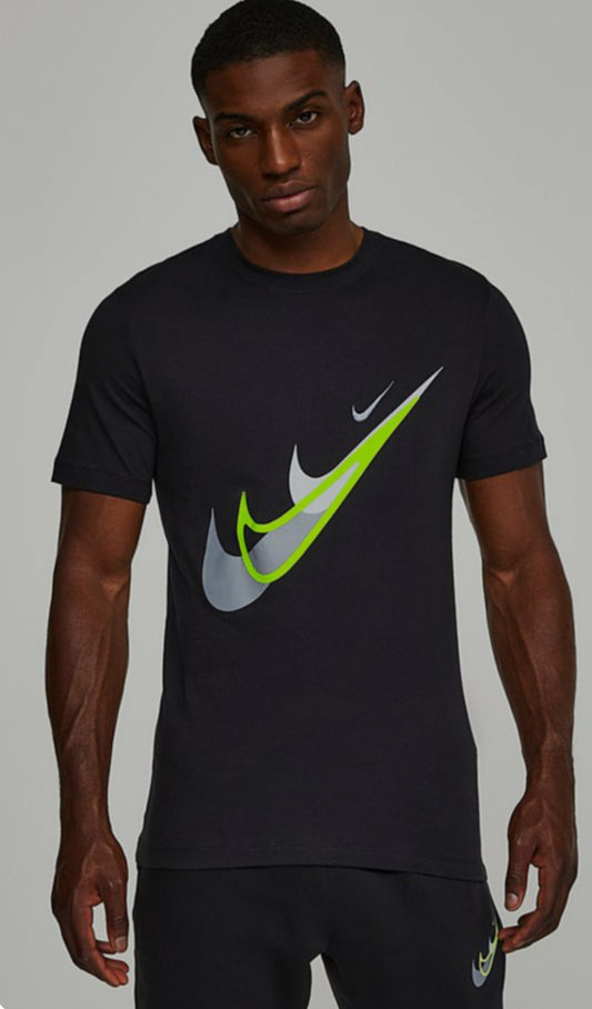 T-shirt Nike Double Motif Vert Fluo